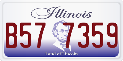 IL license plate B577359