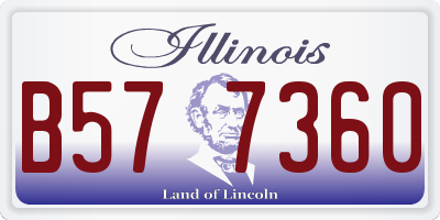 IL license plate B577360