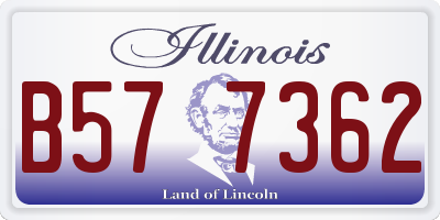 IL license plate B577362