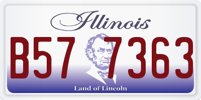 IL license plate B577363