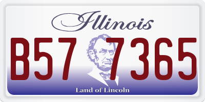 IL license plate B577365