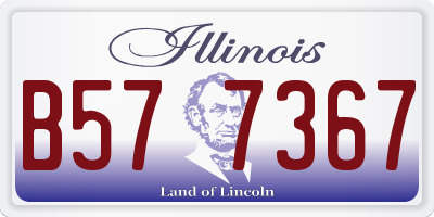 IL license plate B577367
