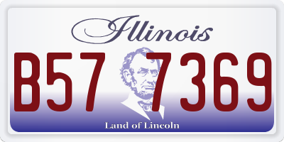 IL license plate B577369