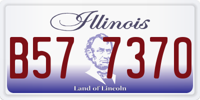 IL license plate B577370