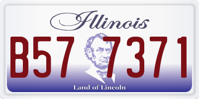 IL license plate B577371