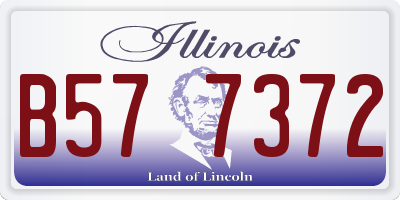 IL license plate B577372