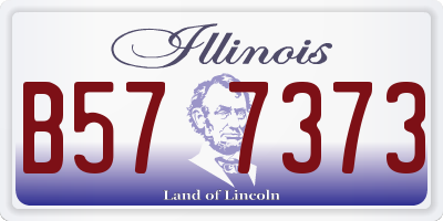 IL license plate B577373