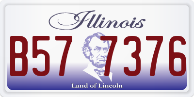 IL license plate B577376