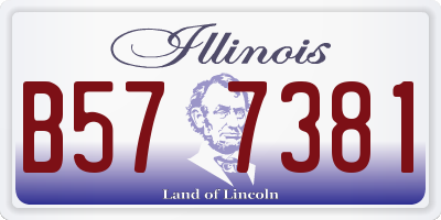IL license plate B577381