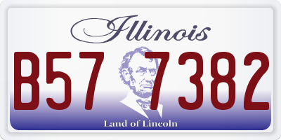 IL license plate B577382