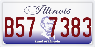 IL license plate B577383
