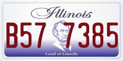 IL license plate B577385