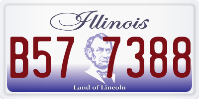 IL license plate B577388
