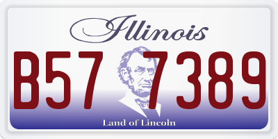 IL license plate B577389