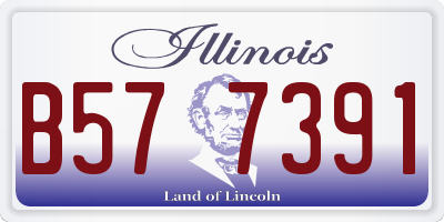 IL license plate B577391