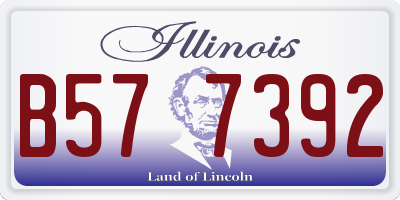 IL license plate B577392