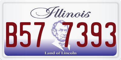 IL license plate B577393