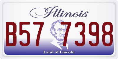 IL license plate B577398