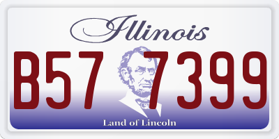 IL license plate B577399