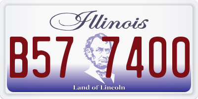 IL license plate B577400
