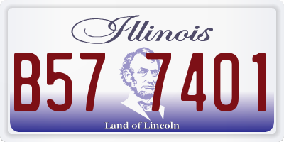 IL license plate B577401