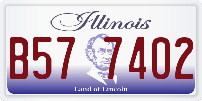 IL license plate B577402
