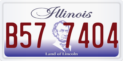 IL license plate B577404