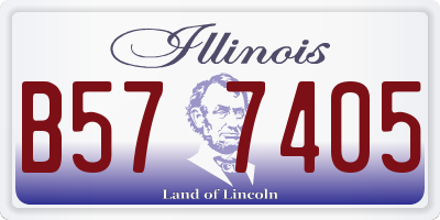 IL license plate B577405