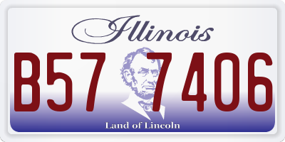 IL license plate B577406