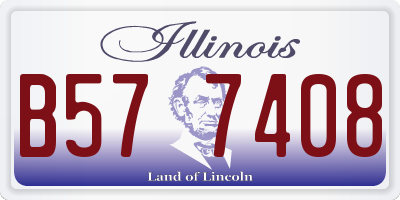 IL license plate B577408