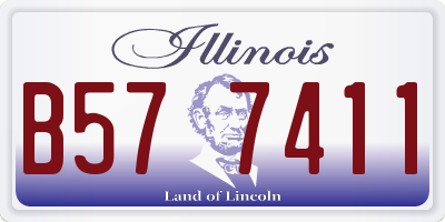 IL license plate B577411