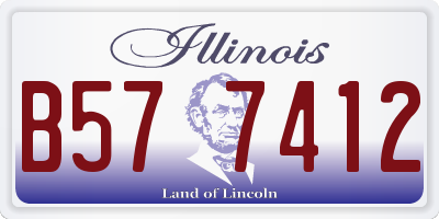 IL license plate B577412
