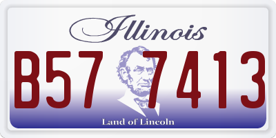 IL license plate B577413