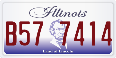 IL license plate B577414