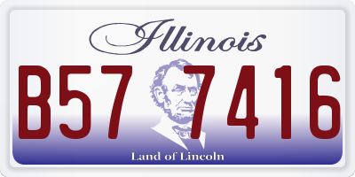 IL license plate B577416