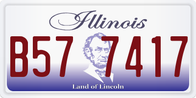 IL license plate B577417