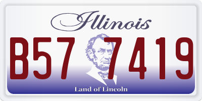 IL license plate B577419
