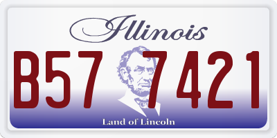 IL license plate B577421