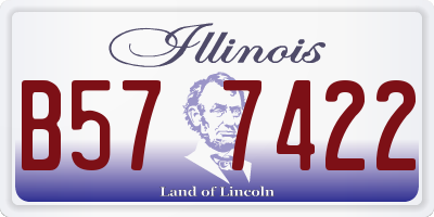 IL license plate B577422