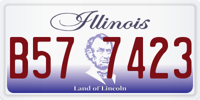 IL license plate B577423