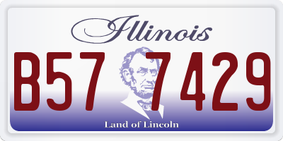 IL license plate B577429