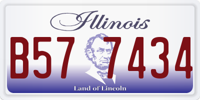 IL license plate B577434