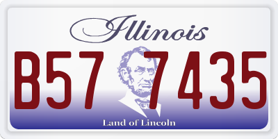 IL license plate B577435