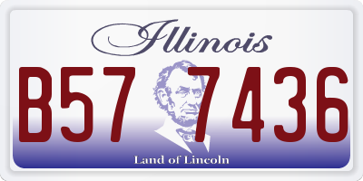 IL license plate B577436