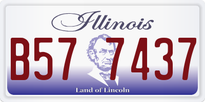 IL license plate B577437
