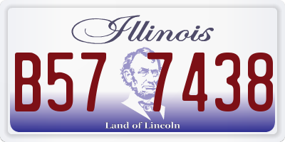 IL license plate B577438