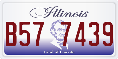 IL license plate B577439