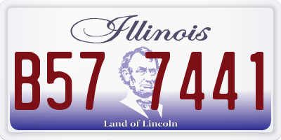 IL license plate B577441