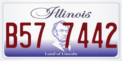 IL license plate B577442