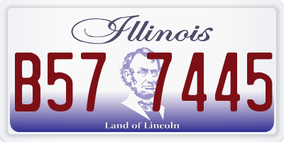 IL license plate B577445